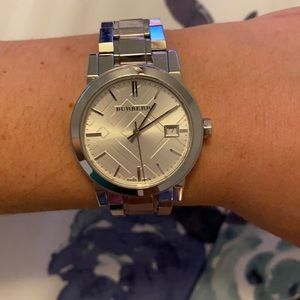Burberry sapphire crystal watch